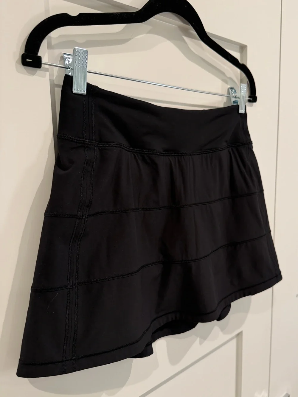 Lululemon | Pace Rival Mid-Rise Skirt (Long) | Black Tennis Skirt - Picture 3 of 13